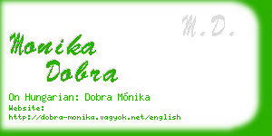 monika dobra business card