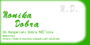 monika dobra business card